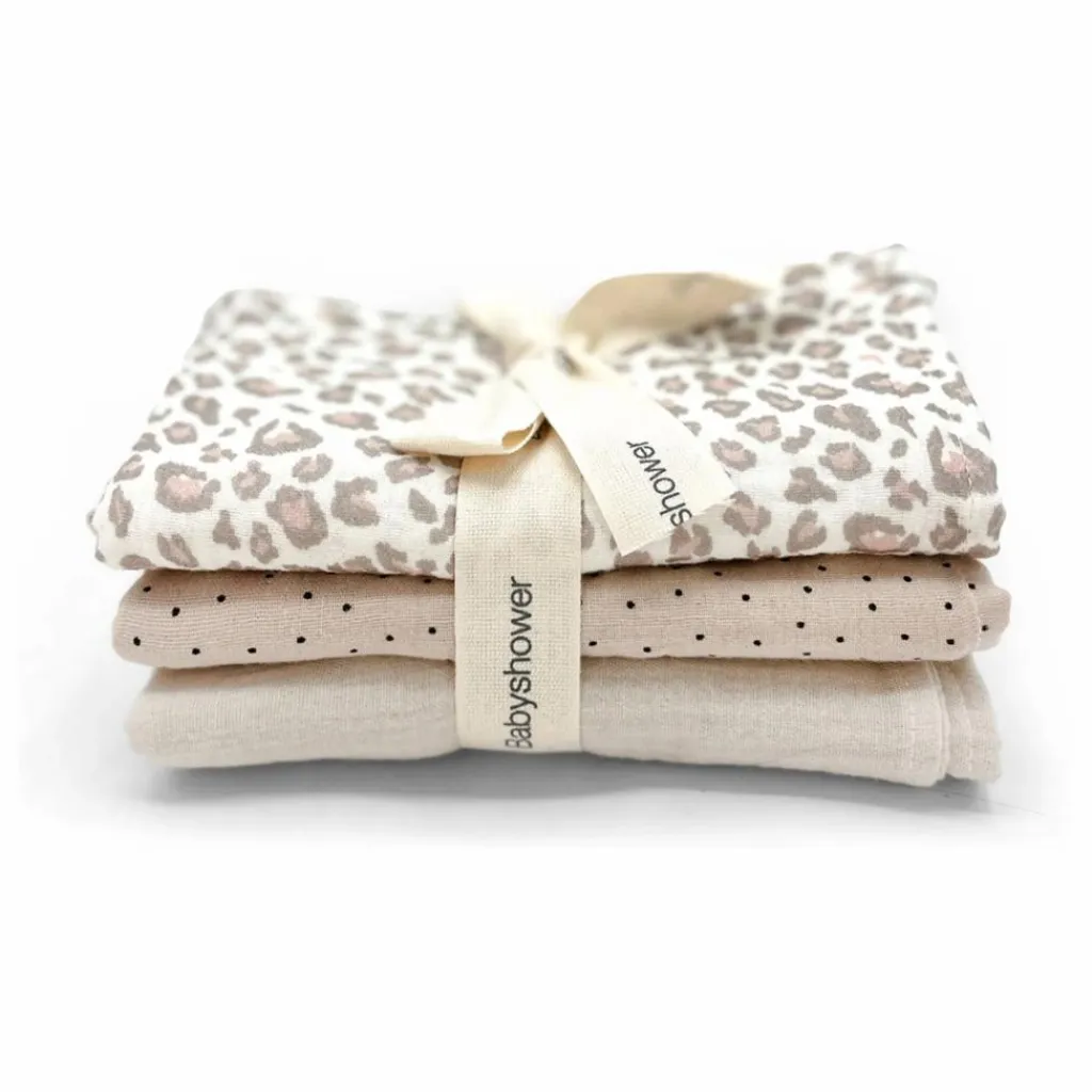 Langes Léopard - Set de 3 | Langes|Puériculture