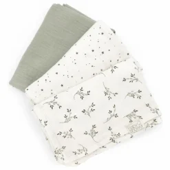 Sale Langes Olive - Set de 3 | Langes|Puériculture