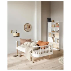 Lit banquette Wood 90x200 cm en chêne Enfant Lits, Matelas Enfant