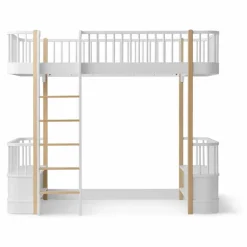 Outlet Lit mezzanine Wood 90x200 cm en | Enfant Lits, Matelas Enfant