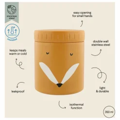 Clearance Lunch box isotherme 350 ml Mr Fox | Enfant Vaisselle Enfant