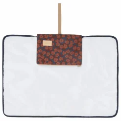 Matelas à langer de voyage Hyde Park Maroon Poppies | Matelas À Langer De Voyage|Puériculture