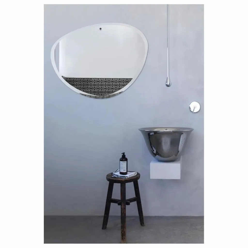 Miroir extra plat biseauté - forme aléatoire ovale 87x67 cm Miroirs