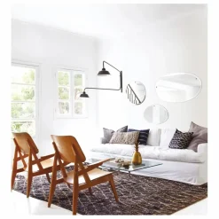 Discount Miroir extra plat biseauté - forme aléatoire ronde 47x50 cm Miroirs