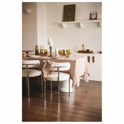 Hot Nappe en lin lavé vichy | Linge De Table|Art De La Table