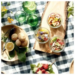 Discount Nappe rectangulaire Bourdon noir toile mimi | Linge De Table|Art De La Table