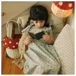 Clearance Panier à roulettes en rotin Champignon | Enfant Rangements|Patères, Paniers Enfant