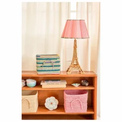 Online Panier de rangement en raphia rayé Enfant Rangements|Patères, Paniers Enfant