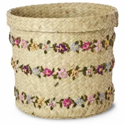 Hot Panier de rangement en raphia Fleurs Enfant Rangements|Patères, Paniers Enfant
