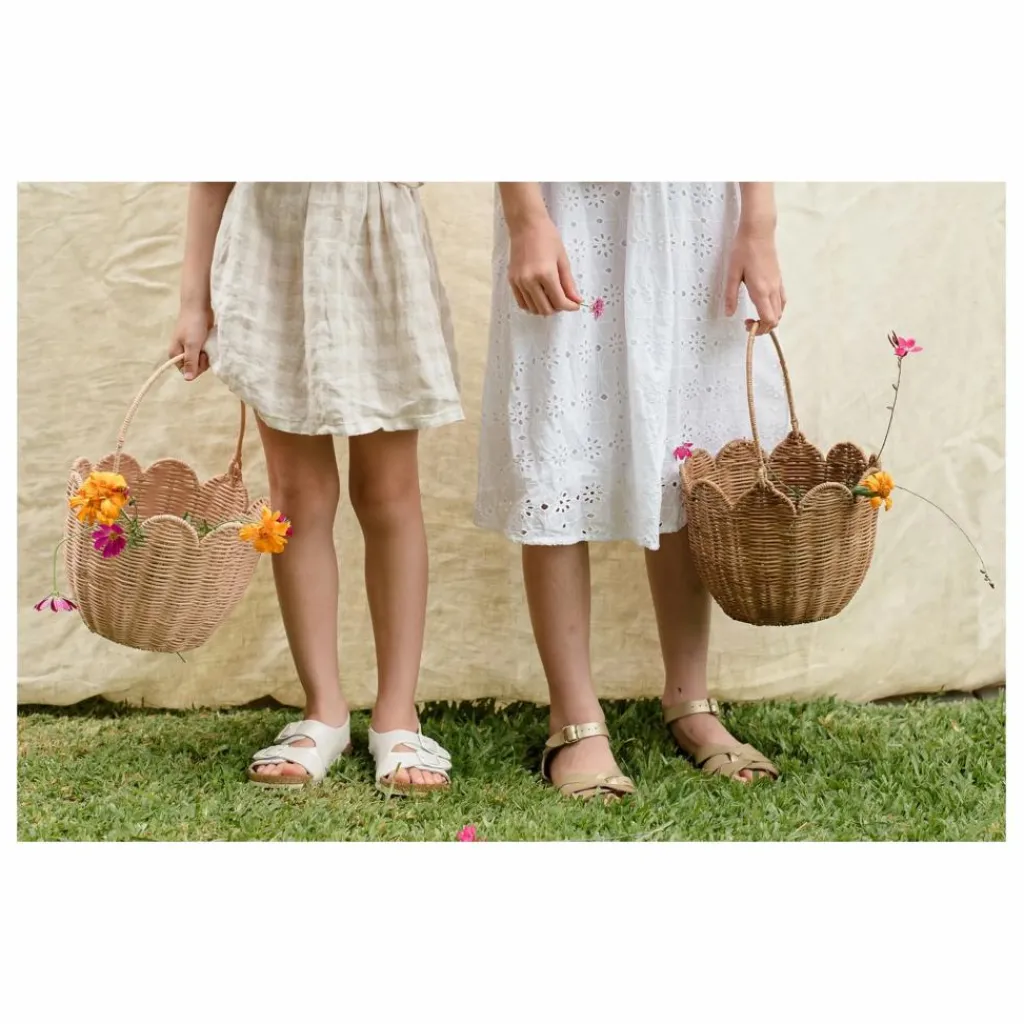 Sale Panier en rotin Petal | Enfant Rangements|Patères, Paniers Enfant