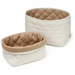 Clearance Paniers de rangement rayé - Set 2 | Enfant Rangements|Patères, Paniers Enfant