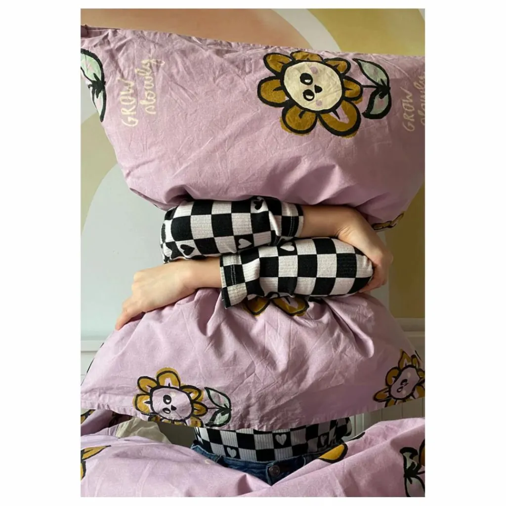 Parure de lit Floral en coton bio | Lilas Enfant Linge De Lit Enfant