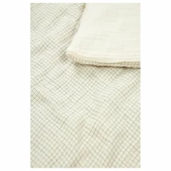 Clearance Parure de lit Wabi-Sabi Blue Grid | Enfant Linge De Lit Enfant