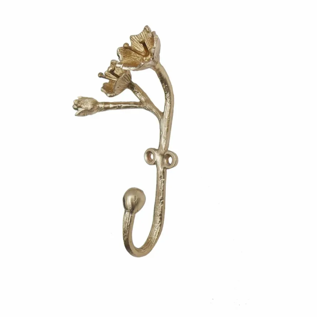 Patère en laiton mat Ava Blossom | Enfant Patères|Patères, Paniers Enfant