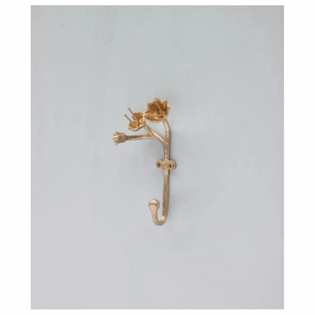 Patère en laiton mat Ava Blossom | Enfant Patères|Patères, Paniers Enfant