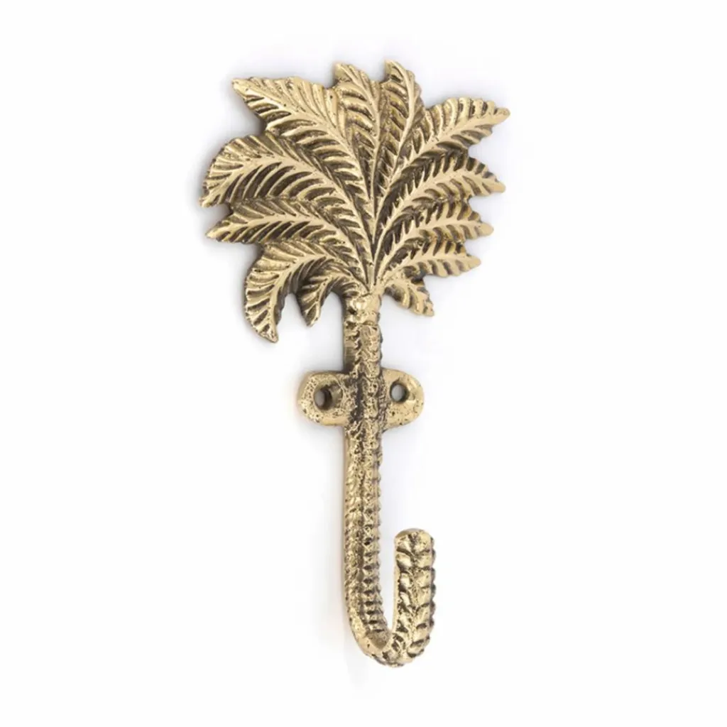 Clearance Patères Devi Palmtree en laiton recyclé - Set de 2 | Enfant Patères|Patères, Paniers Enfant