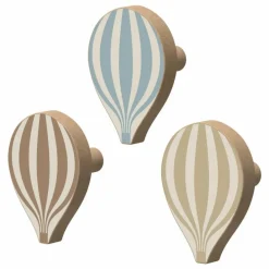 Outlet Patères Montgolfière - Set de 3 | Enfant Patères|Patères, Paniers Enfant