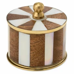 Clearance Petite boîte rayée Woody Circus | Petits Rangements