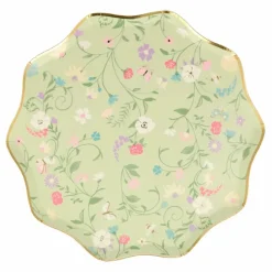 Discount Petites assiettes en carton florales Ladurée - Set de 8 Enfant Décoration De Fête