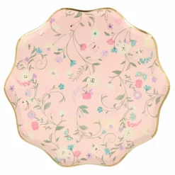 Discount Petites assiettes en carton florales Ladurée - Set de 8 Enfant Décoration De Fête
