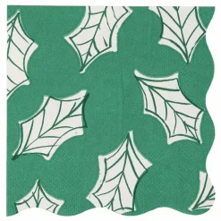 Best Petites serviettes Noël motifs Block Print - set de 16 Enfant Décoration De Fête