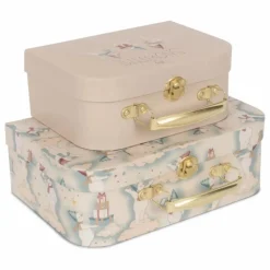 Sale Petites valises en carton Let it snow - Set de 2 | Enfant Rangements|Cadeau De Naissance