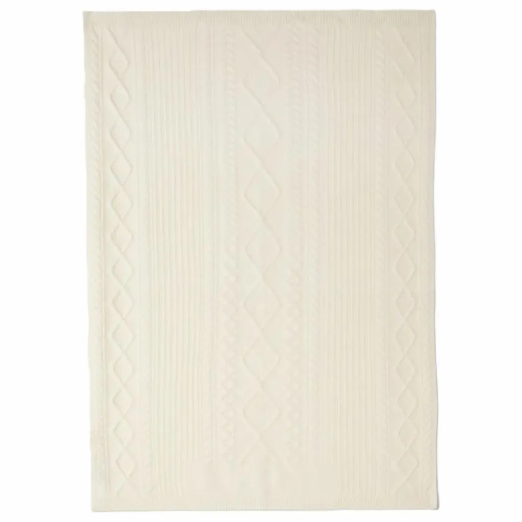 Outlet Plaid à Torsades Cachemire | Couvertures Et Plaids|Cadeau De Naissance