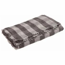 Best Plaid en lin lavé Vichy Cottage | Linge De Lit