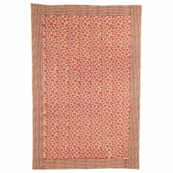 Clearance Plaid Léopard et totebag en coton | Linge De Lit