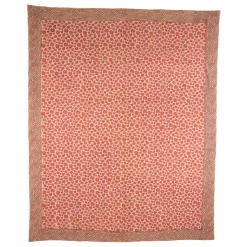 Clearance Plaid Léopard et totebag en coton | Linge De Lit