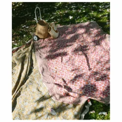 Clearance Plaid Léopard et totebag en coton | Linge De Lit