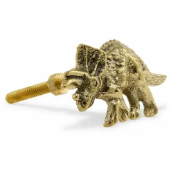 Hot Poignée de porte en laiton Triceratop | Enfant Patères|Patères, Paniers Enfant