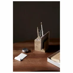 New Porte-crayons Klint en travertin | Petits Rangements