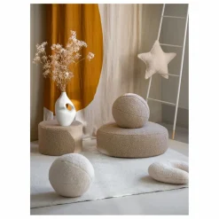 New Pouf en teddy | Enfant Matelas De Sol, Poufs Enfant