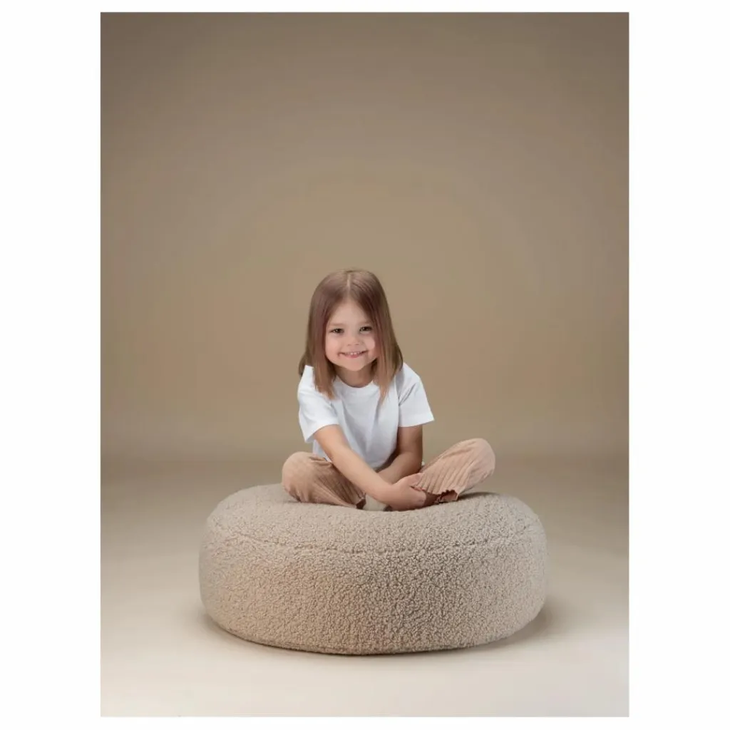 New Pouf en teddy | Enfant Matelas De Sol, Poufs Enfant