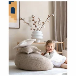 New Pouf en teddy | Enfant Matelas De Sol, Poufs Enfant