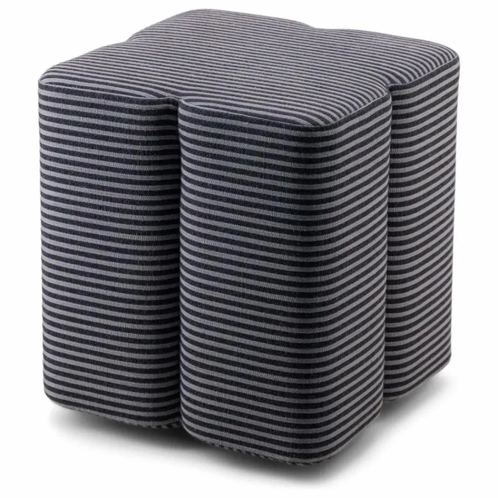 Clearance Pouf Fiori en tissu rayé | Poufs, Matelas De Sol