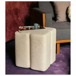 Outlet Pouf Fiori en tissu tramé | Poufs, Matelas De Sol