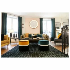 New Pouf Léo en velours | Poufs, Matelas De Sol