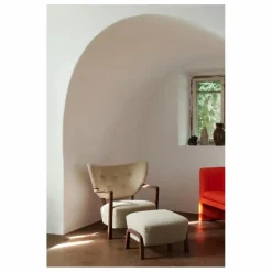 Sale Pouf ottoman Wulff ATD3, piètement noyer | Poufs, Matelas De Sol