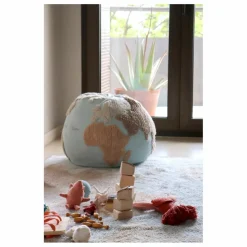 Outlet Pouf World map | Enfant Matelas De Sol, Poufs Enfant
