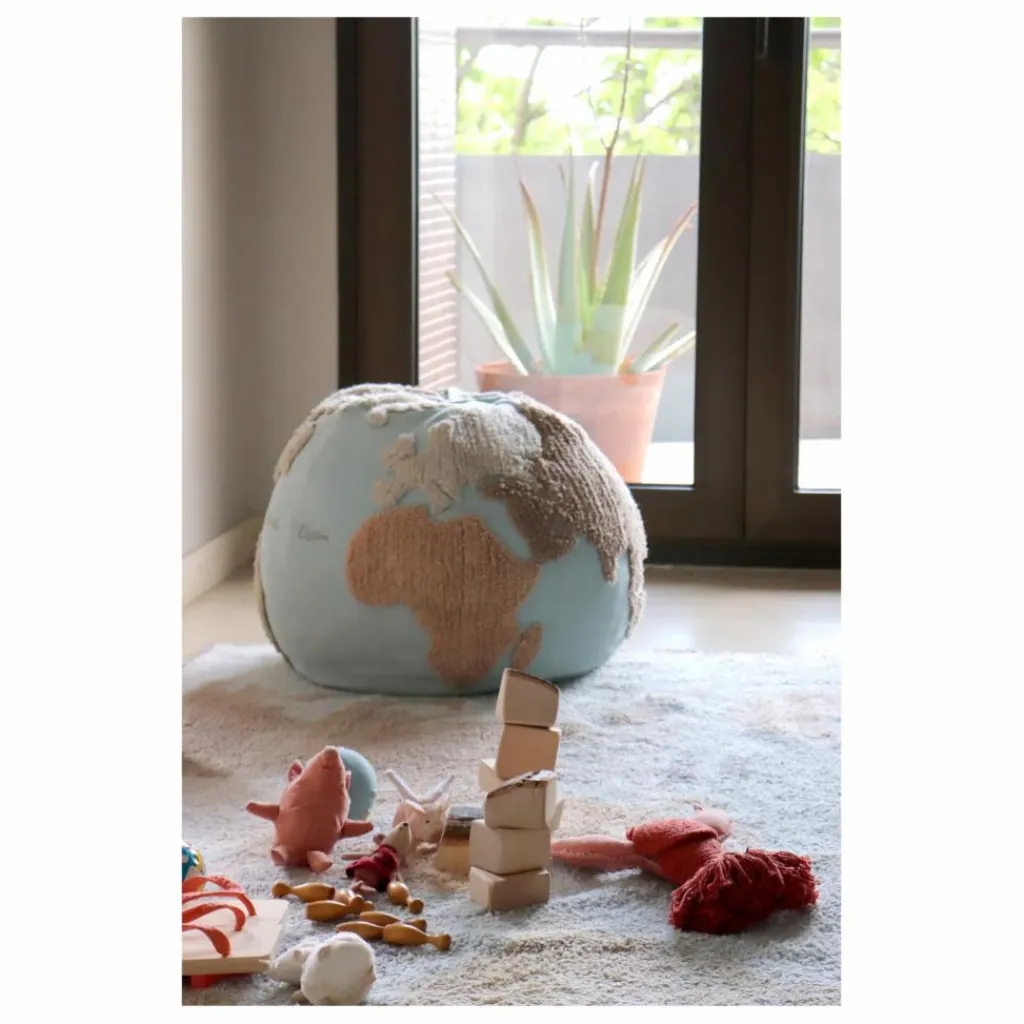 Outlet Pouf World map | Enfant Matelas De Sol, Poufs Enfant