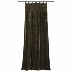 Online Rideau en velours de soie Istanbul kaki Rideaux|Rideaux