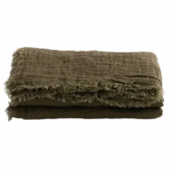 Outlet Rideau Vice Versa frangé en gaze de Lin lavé | Rideaux|Rideaux