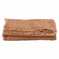 Sale Rideau Vice Versa Frangé en gaze de lin lavé | Rideaux|Rideaux