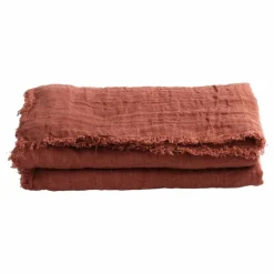 Sale Rideau Vice Versa frangé en gaze de Lin lavé | Rideaux|Rideaux