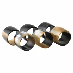 Outlet Rond de serviette en corne - Set de 6 Linge De Table|Art De La Table