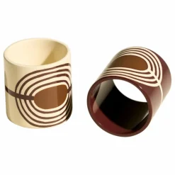 New Ronds de serviette laqués Mirage - Set de 2 | Art De La Table