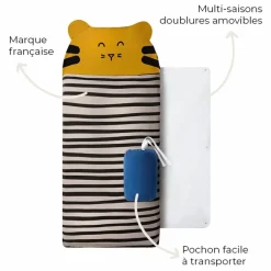 Sale Sac de couchage multi-saison Tigre | Enfant Linge De Lit Enfant