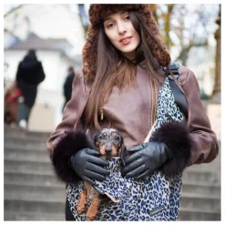 Sale Sac Promenade Cross Body Léopard Chien | Accessoires Animaux